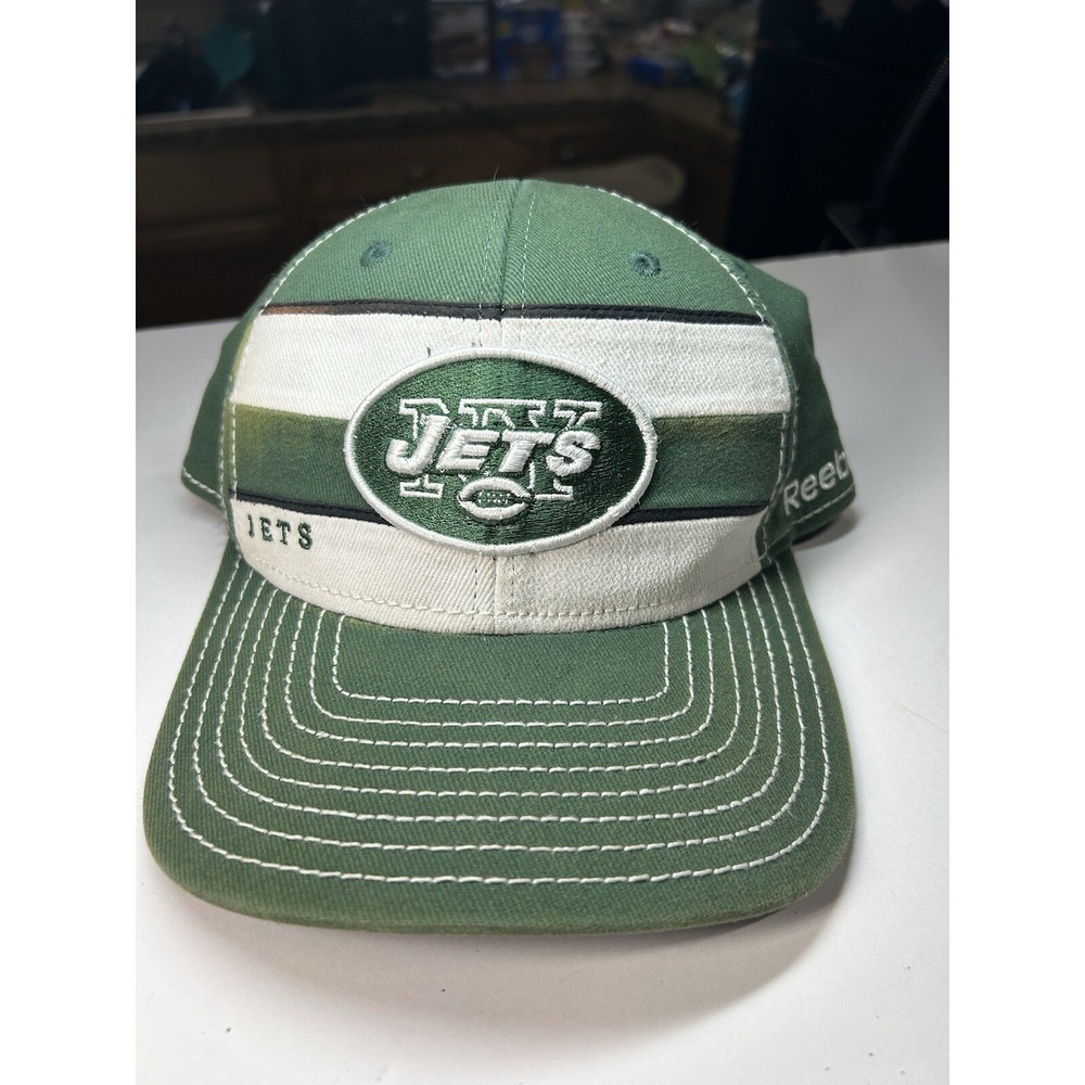 New York Jets NFL Oncield vintage Reebok Green White hat size S/M *read‎